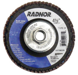 RADNOR™ 4 1/2" X 5/8" - 11" 60 Grit Type 29